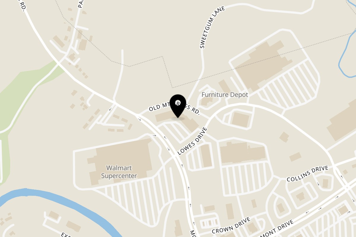 Map showing the location of Tokyo Grill on 364 Lowes Dr in Danville